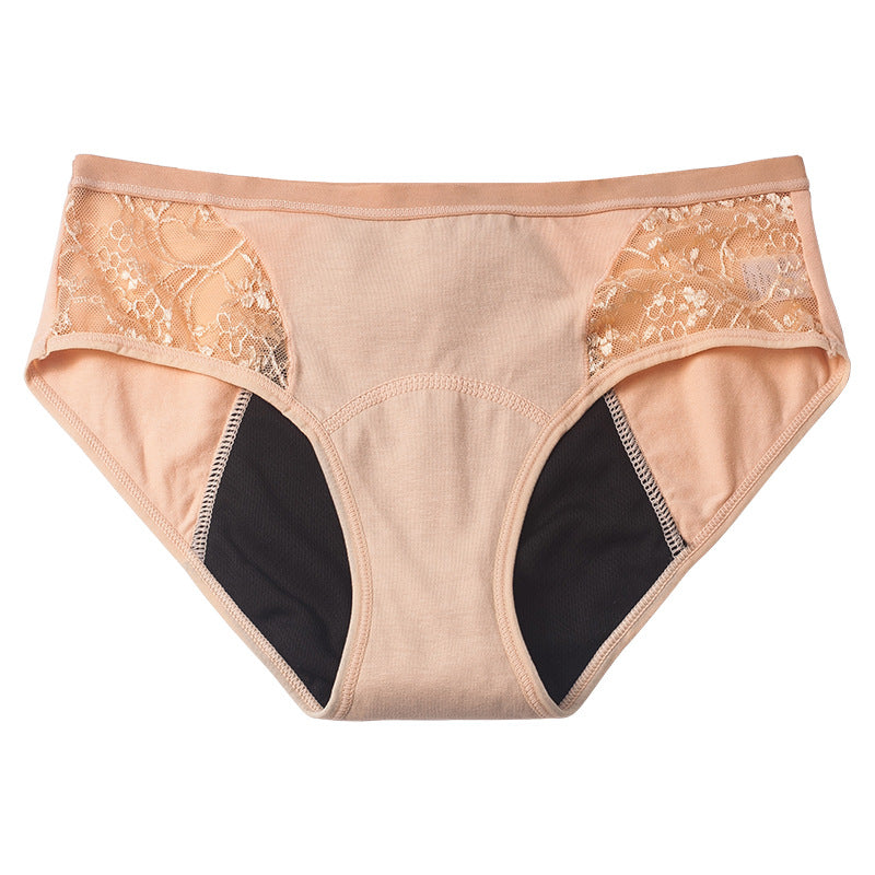 Leak-Proof Low Waist Menstrual Panties – 3-Layer Cotton Period Underwear for Women | Reusable, Breathable, S–2XL