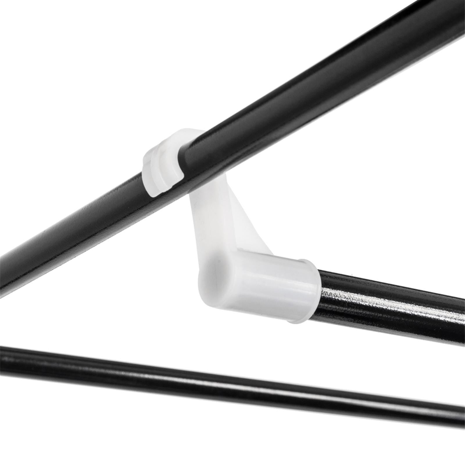 64" Portable Clothes Closet Wardrobe Storage Organizer Non-Woven Fabric Black Home Closet Shelves Dustproof Easy Assembly