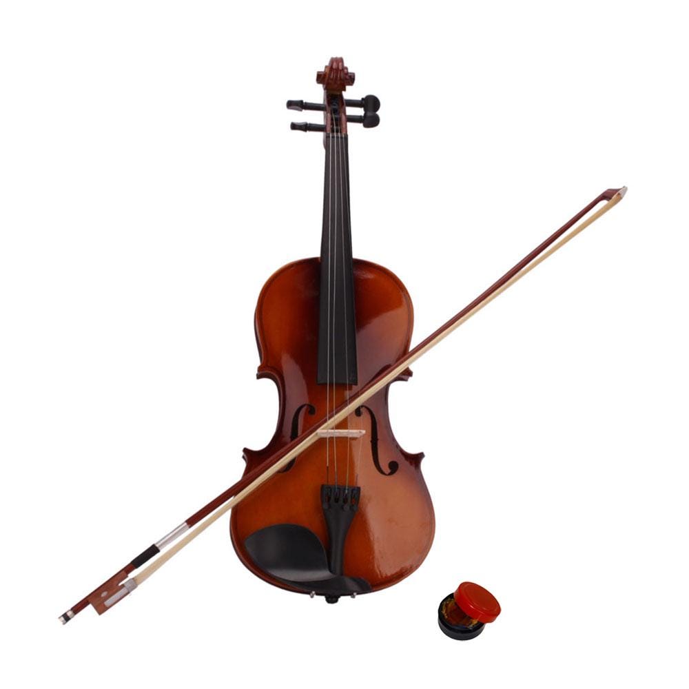 Acoustic Violin Full Size Set: Basswood, Bow, Case & Rosin