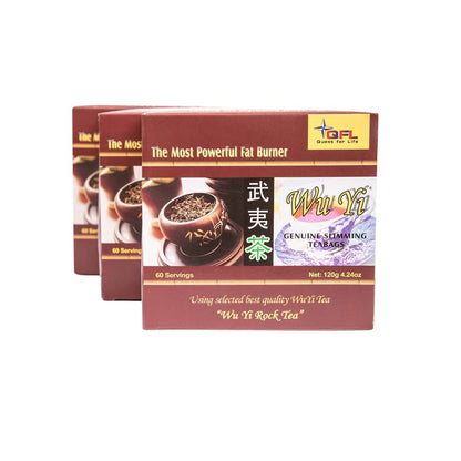 QFL Wu Yi Premium Chinese Tea: Highly Concentrated All Natural Tea (3 box set)  30 day money back guaranty